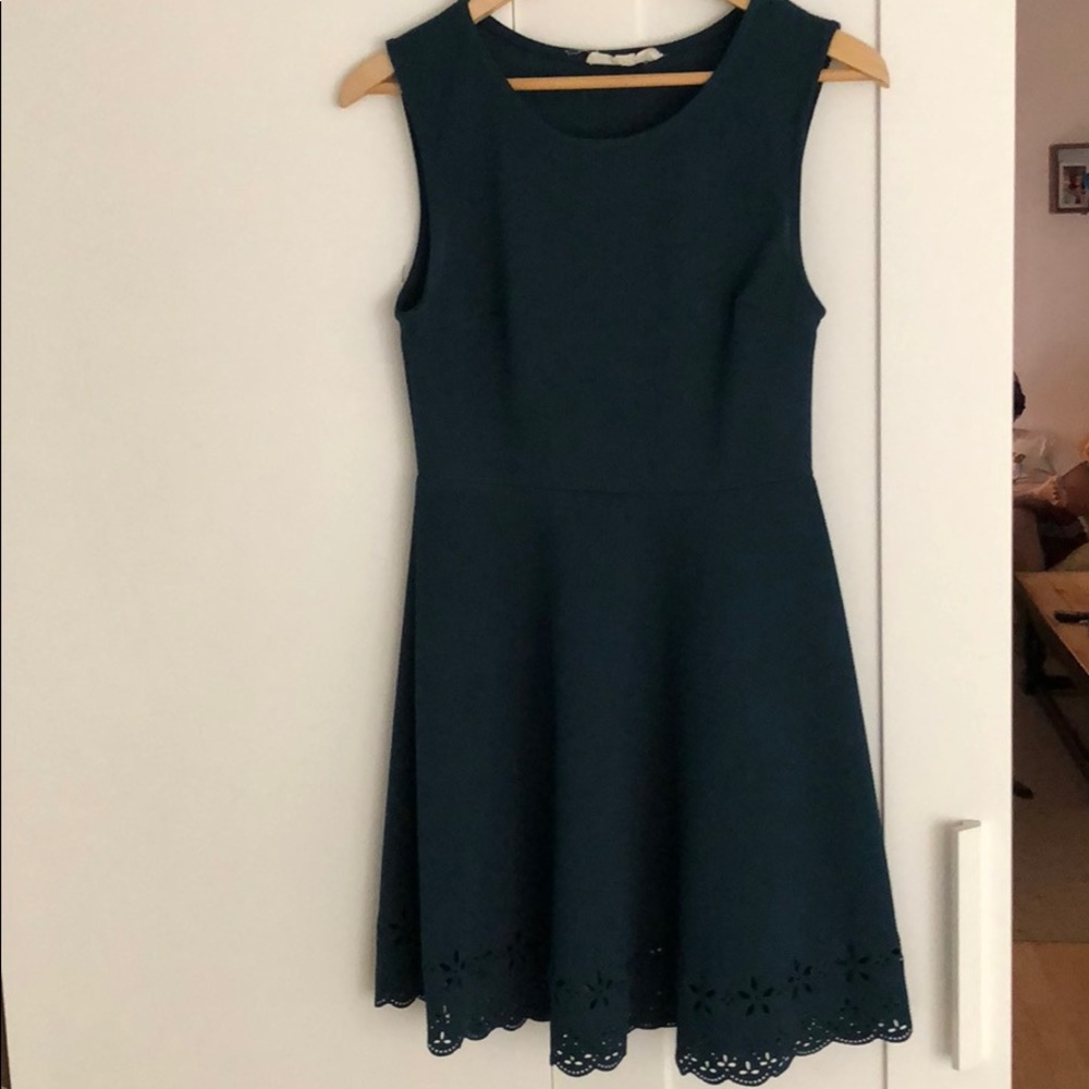 Emerald Green Painted Threads Dress